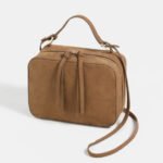 Brown leather pair